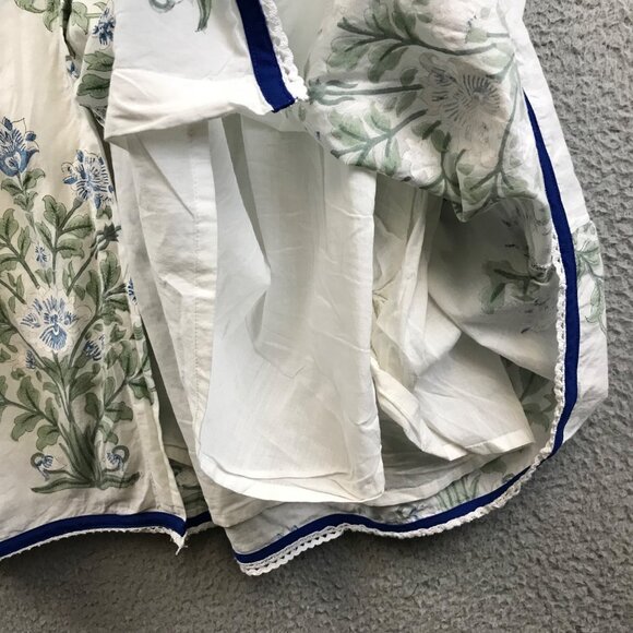 Juliet Dunn floral button up cotton sun dress Sz 3 - Picture 8 of 12